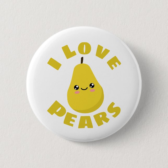 I kärlek Pears Button Knapp (Framsida)
