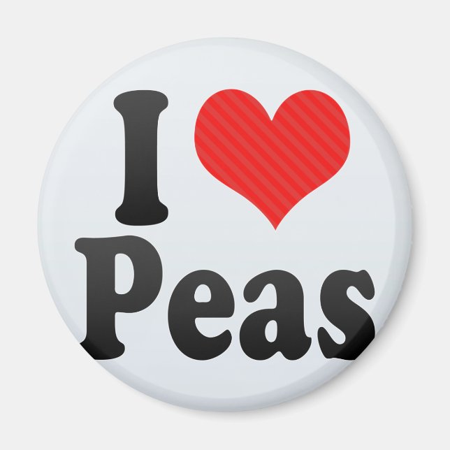 I Kärlek Peas Magnet (Framsidan)