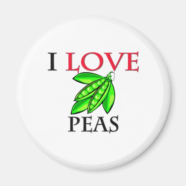 I Kärlek Peas Magnet (Framsidan)