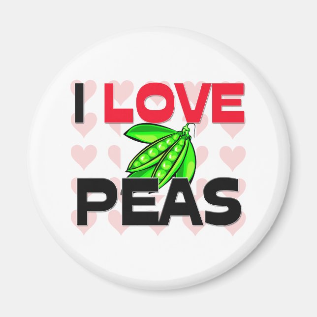 I Kärlek Peas Magnet (Framsidan)
