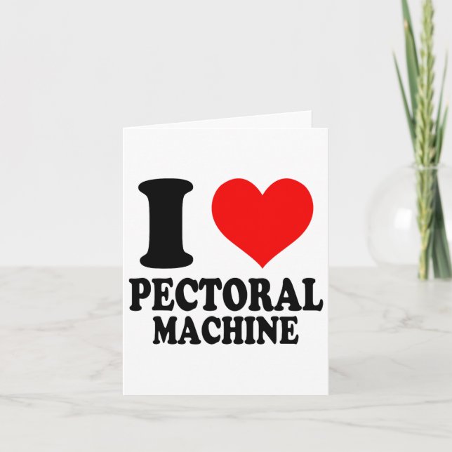 I Kärlek Pectoral Maskin Kort (Framsida)