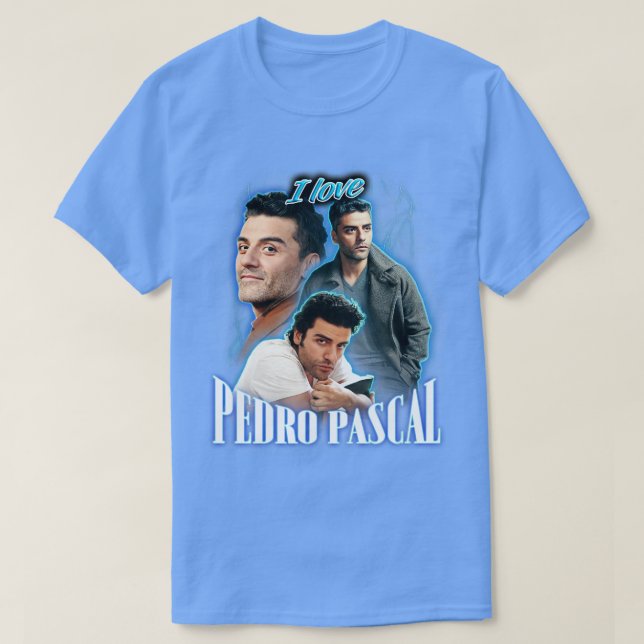 I Kärlek Pedro Pascal OsIsaac Cursed Fläkt Collage T Shirt (Design framsida)