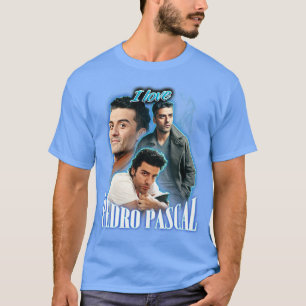 I Kärlek Pedro Pascal OsIsaac Cursed Fläkt Collage T Shirt