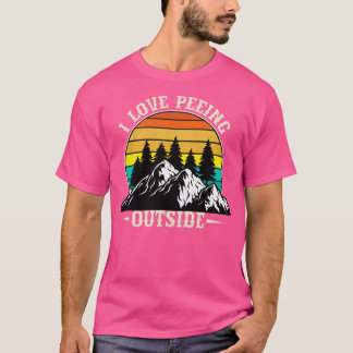 I Kärlek Peeing utanför T Shirt