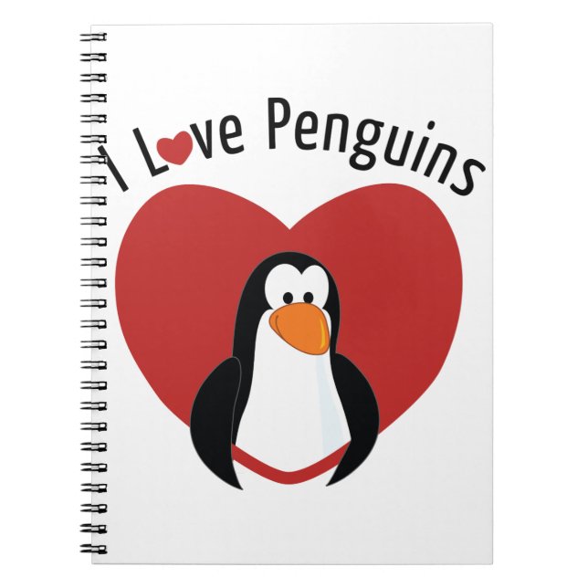 I Kärlek Penguins Anteckningsbok (Framsidan)