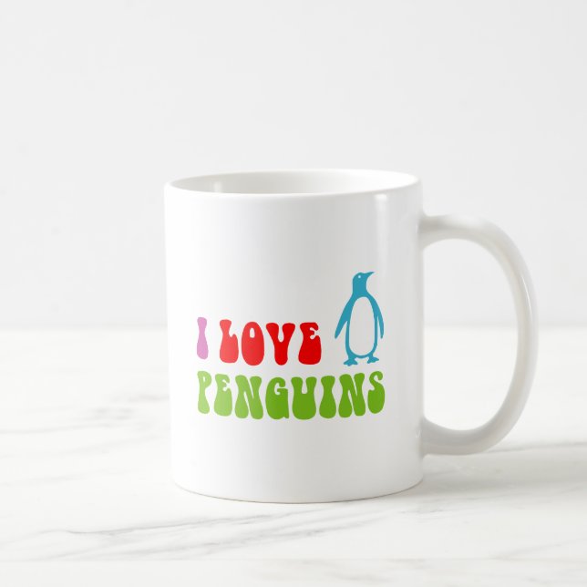 I Kärlek Penguins Kaffemugg (Höger)