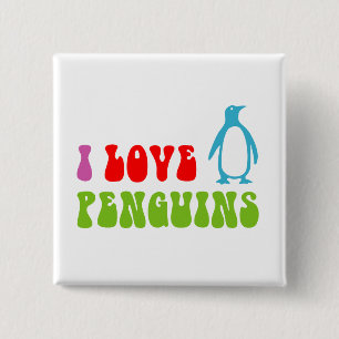I Kärlek Penguins Knapp