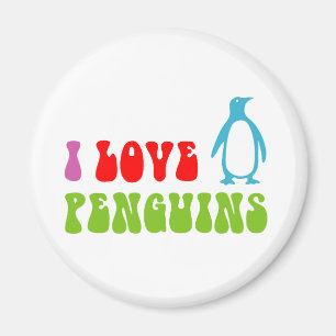 I Kärlek Penguins Magnet