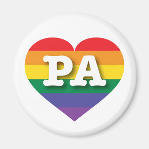 I kärlek Pennsylvania Gay pride Magnet