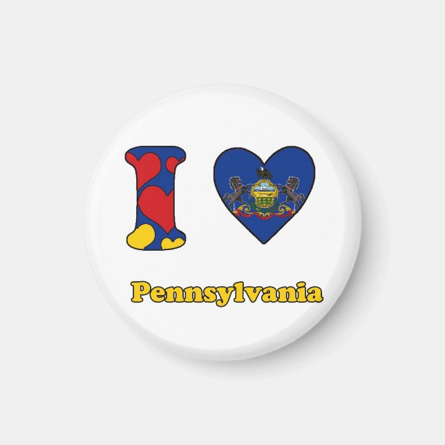 I kärlek Pennsylvania Magnet (Framsidan)