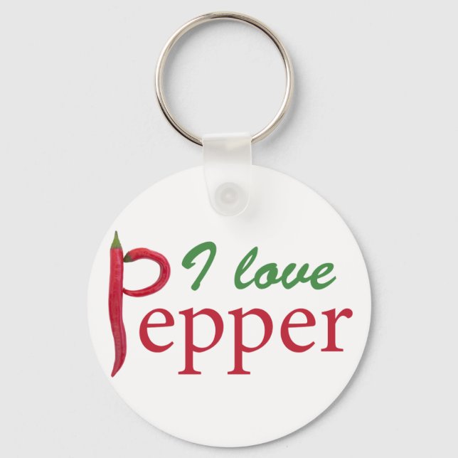 I kärlek peppar nyckelring (Framsida)