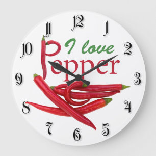 I kärlek peppar stor klocka