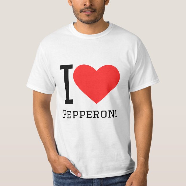 I kärlek pepperoni t shirt (Framsida)