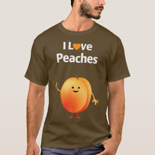 I Kärlek persikor, frukt och grönsaker T Shirt