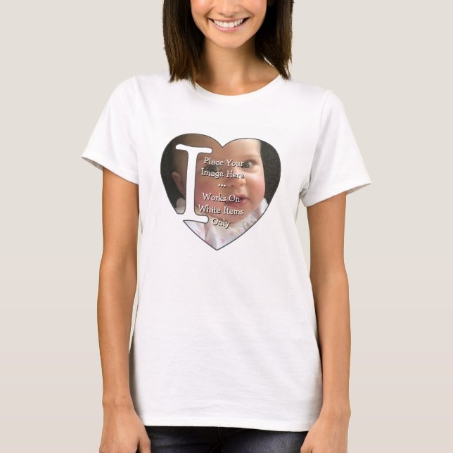 I Kärlek - personlig foto - T Shirt (Framsida)