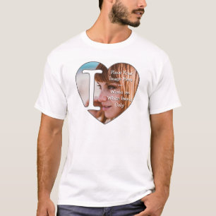 I Kärlek Personlig Foton - T Shirt