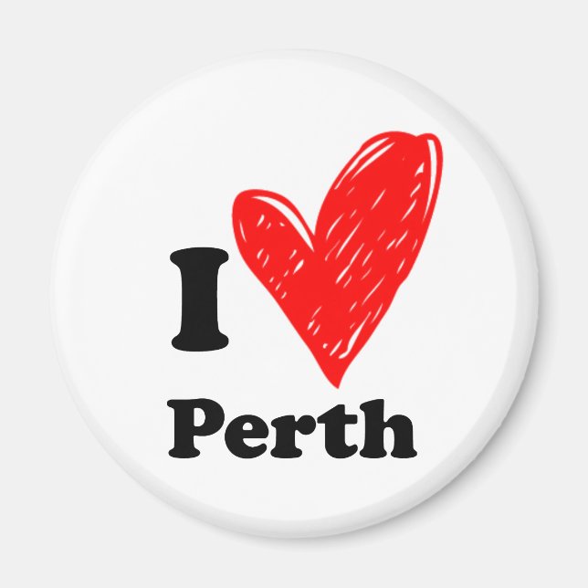 I Kärlek Perth Magnet (Framsidan)