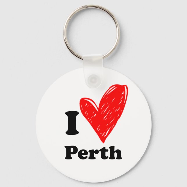 I Kärlek Perth Nyckelring (Framsida)