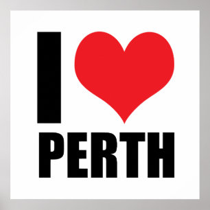 I kärlek Perth Poster