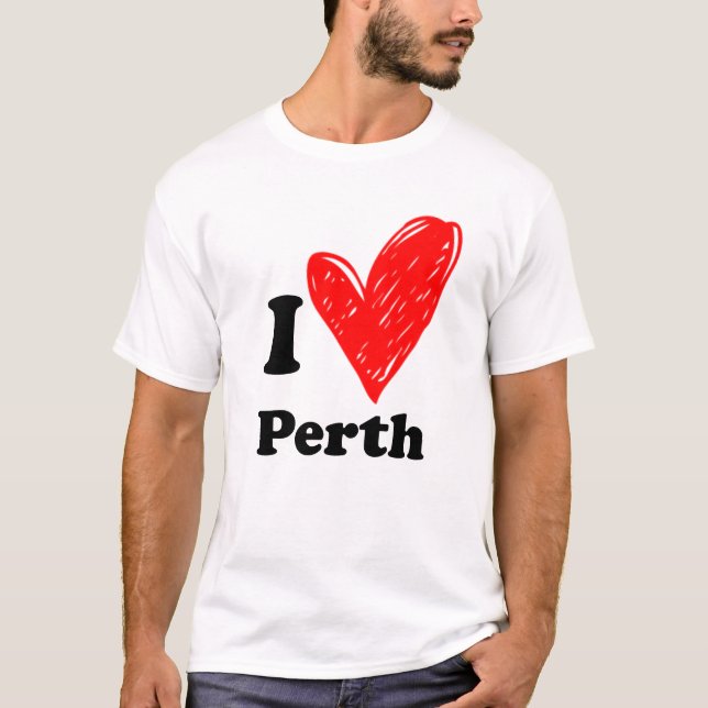 I kärlek Perth T Shirt (Framsida)
