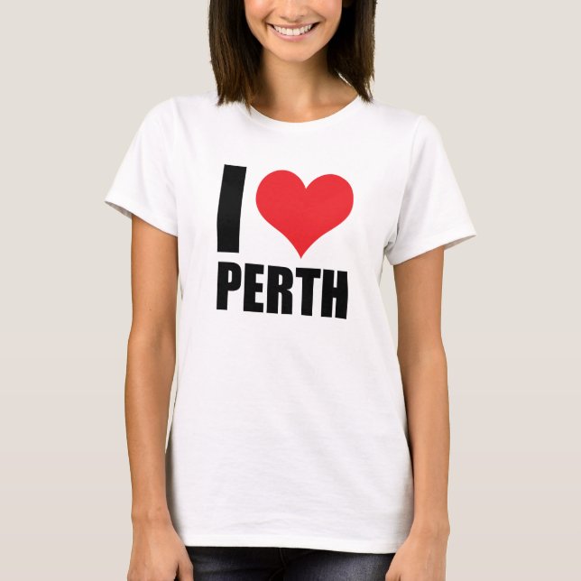 I kärlek Perth T Shirt (Framsida)