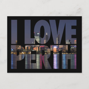 I Kärlek Perth-vykort Vykort