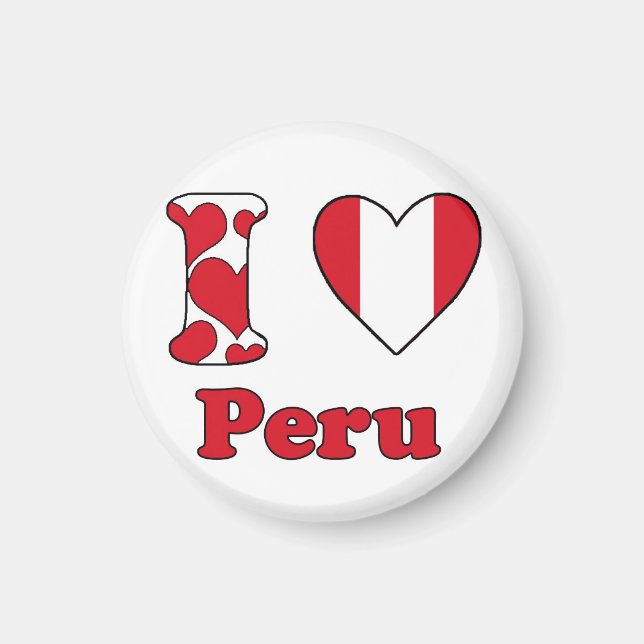 I kärlek Peru Magnet (Framsidan)