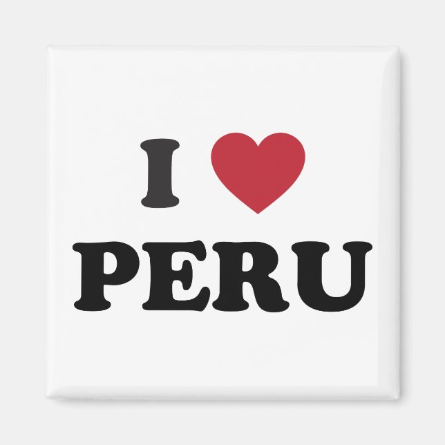 I Kärlek Peru Magnet (Framsidan)