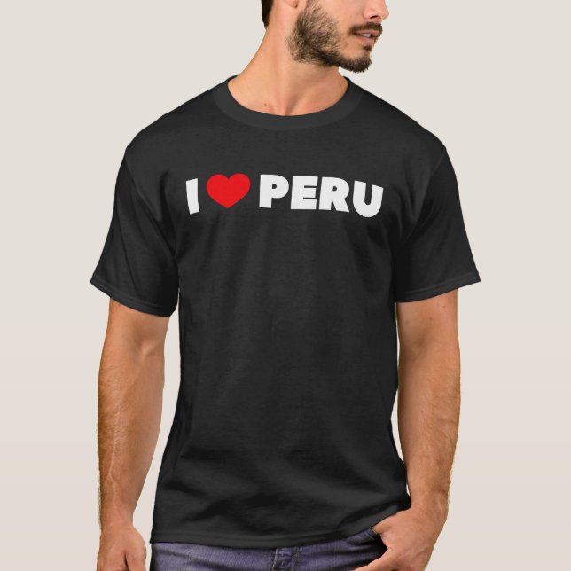 I Kärlek Peru T Shirt (Framsida)
