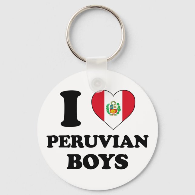I kärlek Peruvian-pojkar Nyckelring (Framsida)
