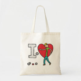 I Kärlek Petanque Tygkasse