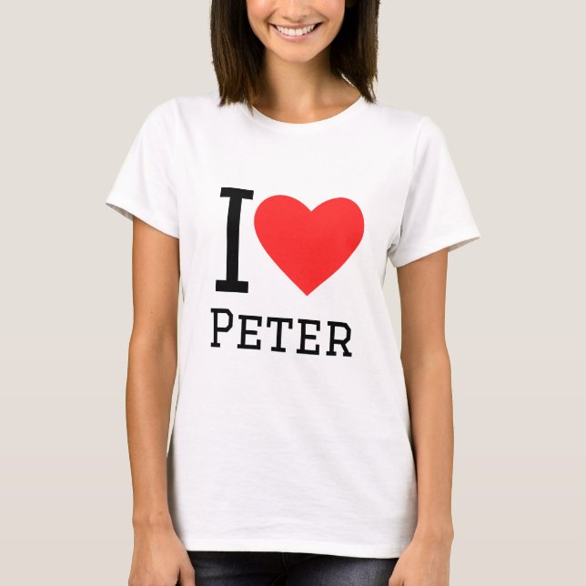 I kärlek peter t shirt (Framsida)