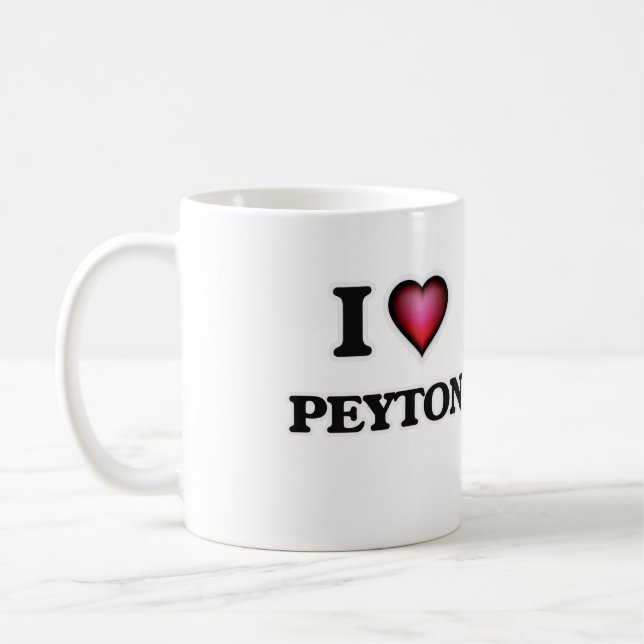 I Kärlek Peyton Kaffemugg (Vänster)