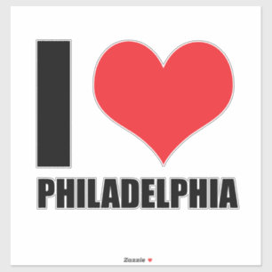 I kärlek Philadelphia Klistermärken