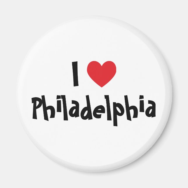 I Kärlek Philadelphia Magnet (Framsidan)