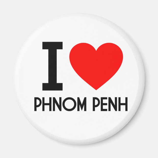 I Kärlek Phnom Penh Magnet (Framsidan)