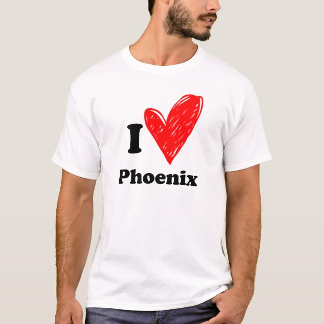 I kärlek Phoenix T Shirt (Framsida)