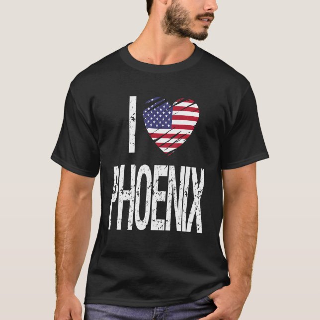 I Kärlek Phoenix T Shirt (Framsida)