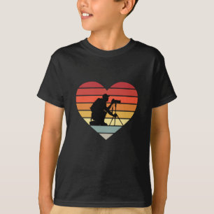 I Kärlek Photographing Vintage Heart T Shirt