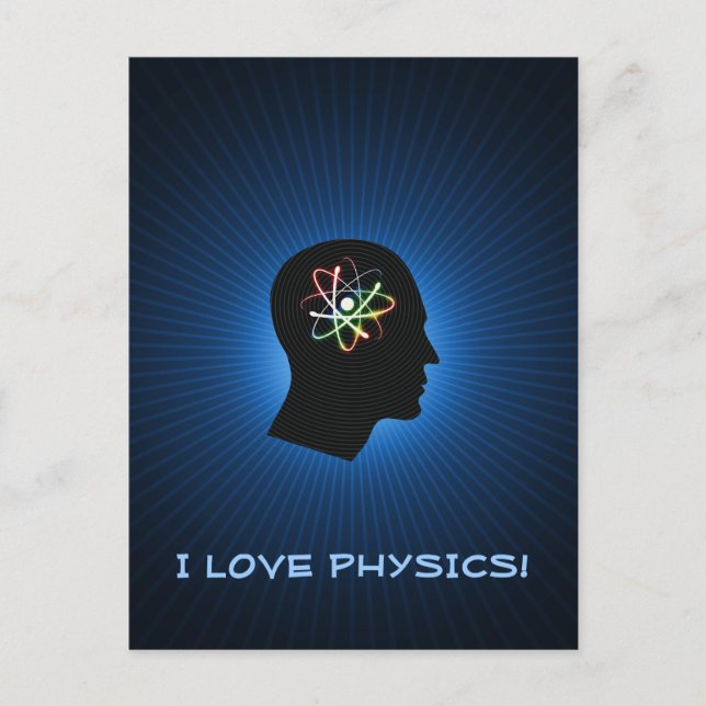 I KÄRLEK PHYSICS - Hälsning vykort (Framsida)