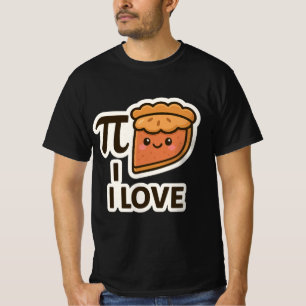 I Kärlek Pi Sticker - Cute Math & Paj Pun Design T Shirt