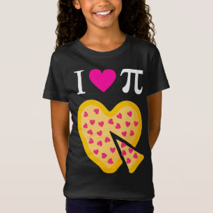 I Kärlek Pi Valentines Pizza Heart Math Teacher T Shirt