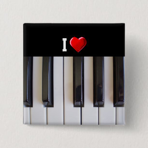 I Kärlek Piano Knapp