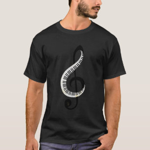 I Kärlek Piano Musical Note T Shirt
