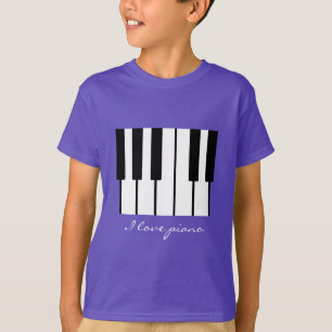 I kärlek piano t-shirt