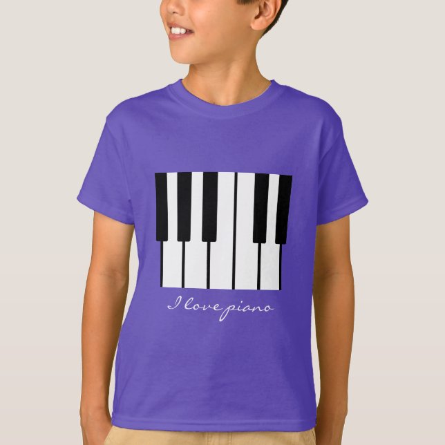 I kärlek piano t-shirt (Framsida)