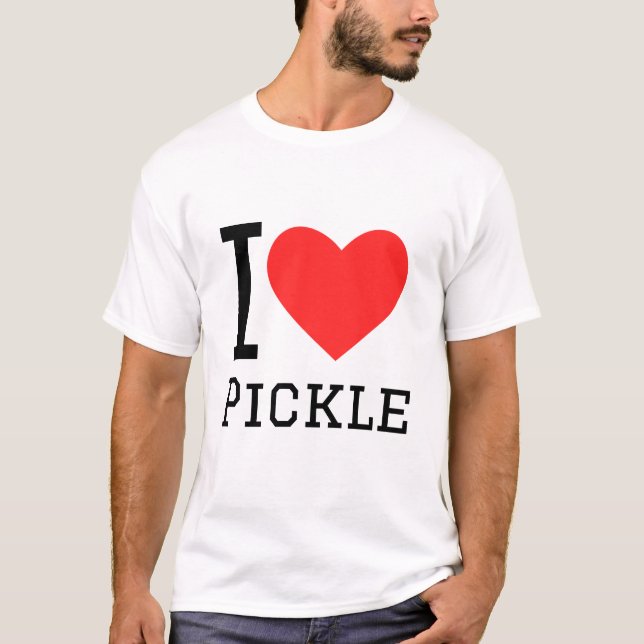I kärlek pickle t shirt (Framsida)