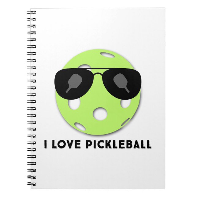 I Kärlek Pickleball Anteckningsbok (Framsidan)