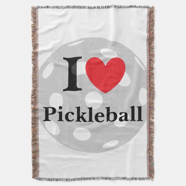 I Kärlek Pickleball Filt (Framsidan Vertikal)