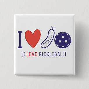 I Kärlek Pickleball Knapp